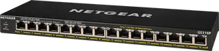 Produktfoto för NETGEAR GS316P - Switch - ohanterad - 16 x 10/100/1000 (PoE+) - skrivbordsmodell, väggmonterbar - PoE+ (115 W)