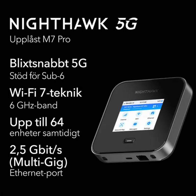 Bild 2 för Netgear Nighthawk M7 Pro 5G WiFi7 Hotspot