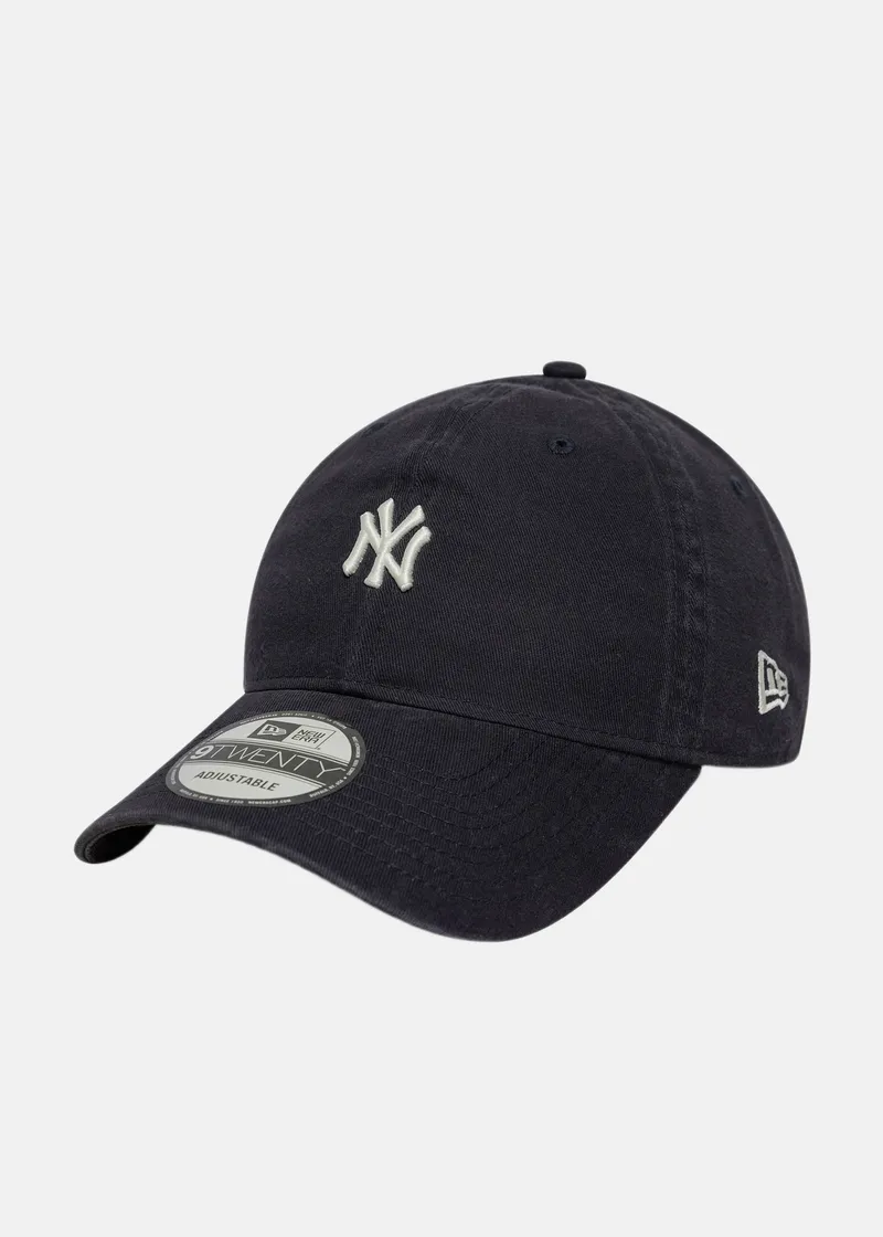 Bild 1 för New Era - MLB Blå unconstructed Keps - New York Yankees Mini Logo Washed 9TWENTY Navy Dad Cap @ Hatstore