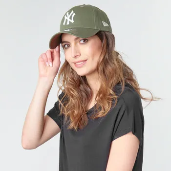Bild 5 för New Era - MLB Grön adjustable Keps - New York Yankees League Essential 9Forty Olive/White Adjustable @ Hatstore
