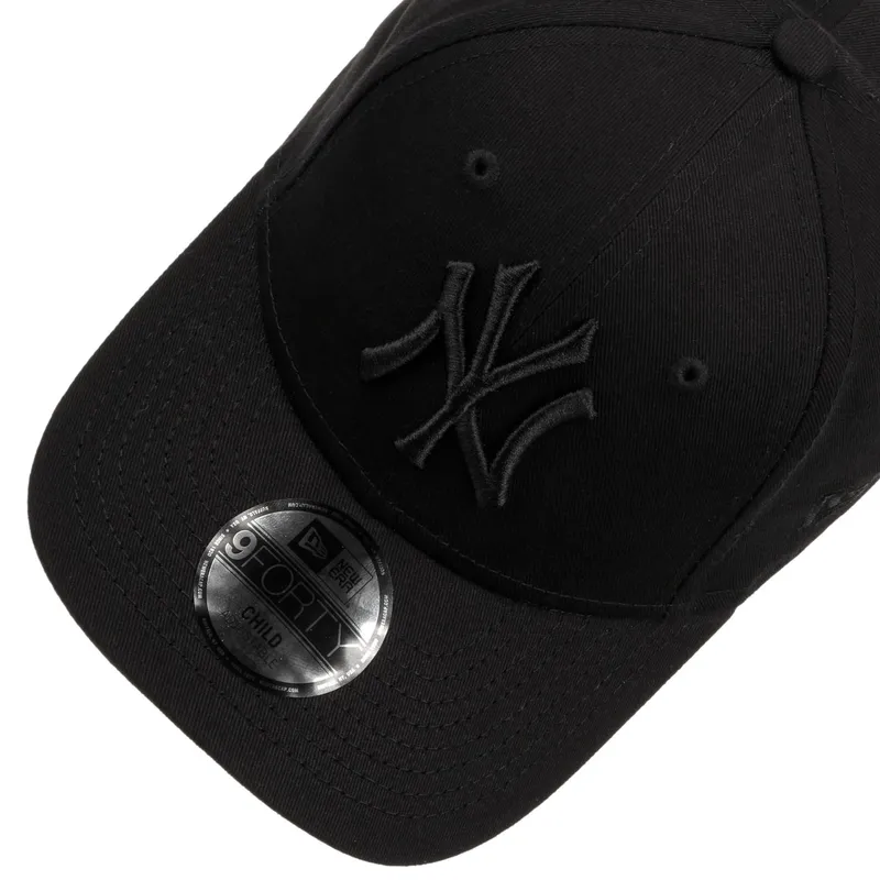 Bild 2 för New Era - MLB Svart adjustable Keps - Kids New York Yankees League Essential 9FORTY Black/Black Adjustable @ Hatstore