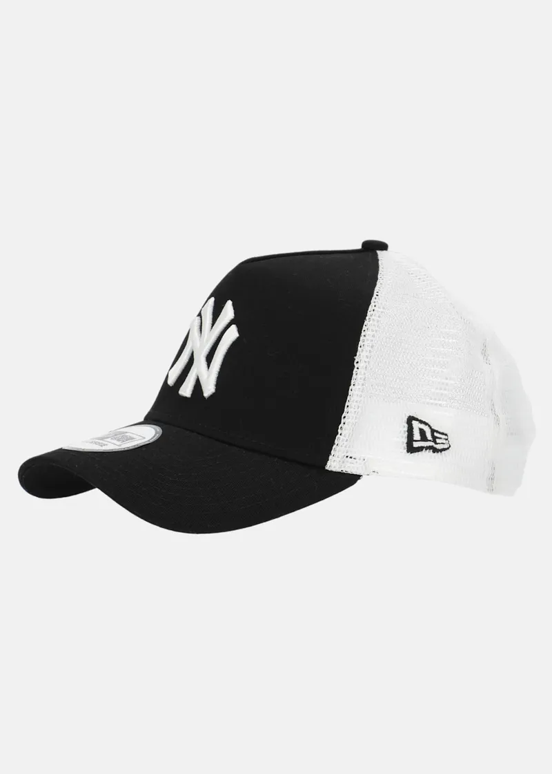 Bild 2 för New Era New York Yankees Clean A Frame Trucker keps svart och vit (11588489)