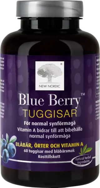 Produktfoto för New Nordic Blue Berry tuggisar 60 st