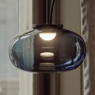 Produktfoto för New Works - Karl-Johan Taklampa Ø230 Smoked Glass