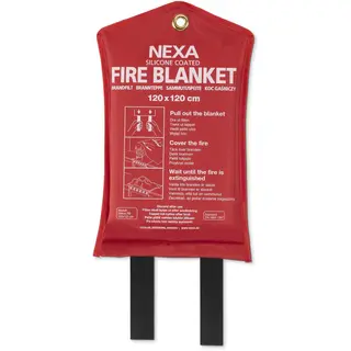 Produktfoto för NEXA Brandfilt Silikon 120x120cm Röd
