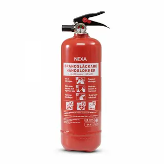 Produktfoto för NEXA Brandsläckare 1kg pulver röd