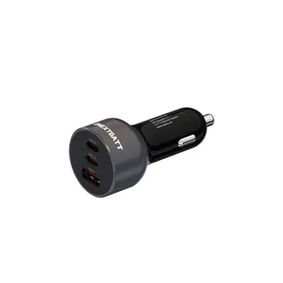 Produktfoto för NEXTBATT 128W Billaddare 2x USB-C/1xUSB-A - Svart/Grå