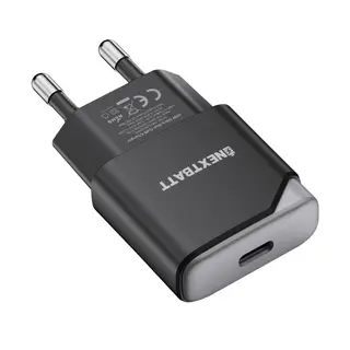 Produktfoto för NEXTBATT GaN 30W Slim Väggladdare USB-C – Svart/Grå