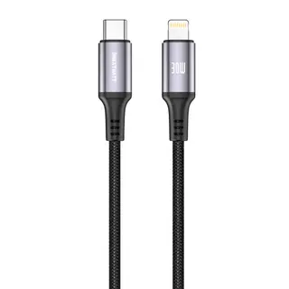 Produktfoto för NEXTBATT USB-C till Lightning kabel 30W, 3A, 1m - Svart