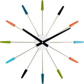 Produktfoto för NeXtime - Plug Inn väggklocka 58 cm multi