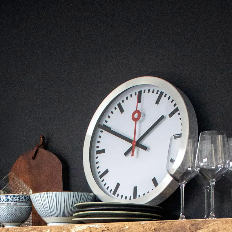Bild 2 för NeXtime Station Väggklocka 3999ST - Unisex - 35 cm - Quartz