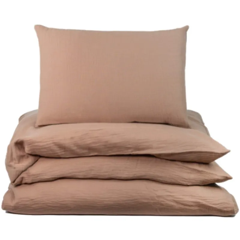 Bild 1 för NG Baby påslakanset muslin brown, spjälsäng