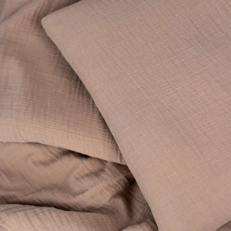 Bild 2 för NG Baby påslakanset muslin brown, spjälsäng