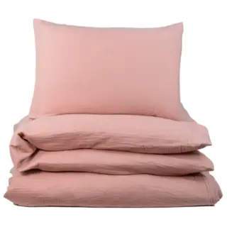 Produktfoto för NG Baby påslakanset muslin dusty rose, spjälsäng