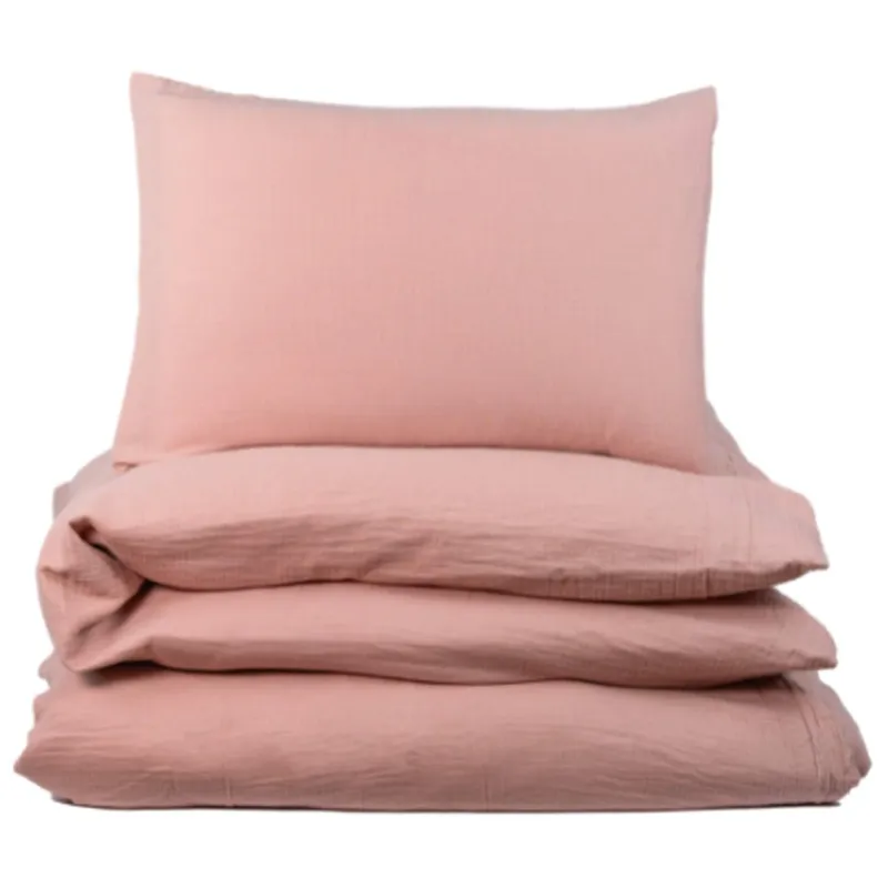 Bild 1 för NG Baby påslakanset muslin dusty rose, spjälsäng