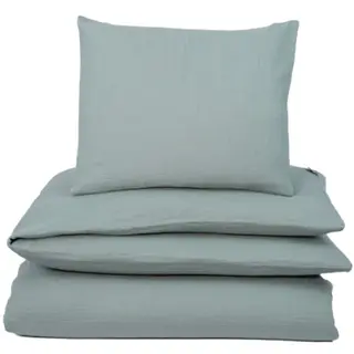 Produktfoto för NG Baby påslakanset muslin frosty green, vagn/vagga