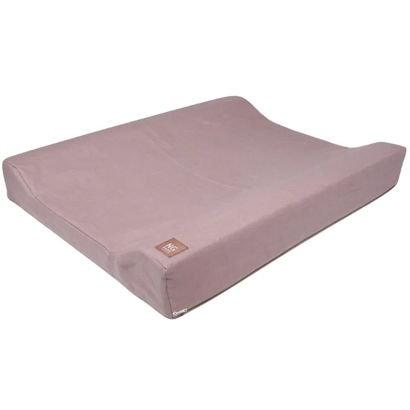 Alternativ bild 0 för NG Baby skötbädd linne med volang, dusty pink, Dusty pink volang