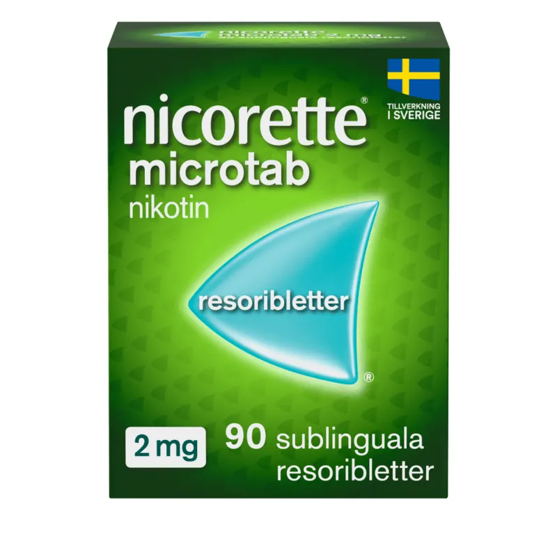 Bild 1 för Nicorette Microtab, resoriblett, sublingual 2 mg 90 st