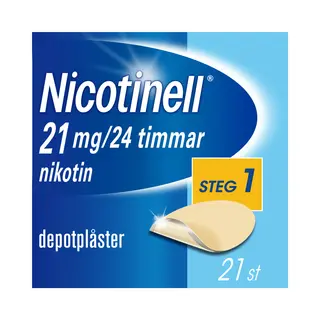 Produktfoto för Nicotinell depotplåster 21 mg/24 timmar 21 st