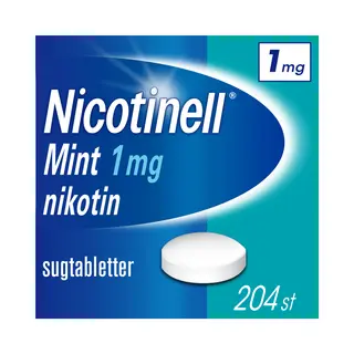 Produktfoto för Nicotinell Mint komprimerad sugtablett 1 mg 204 st