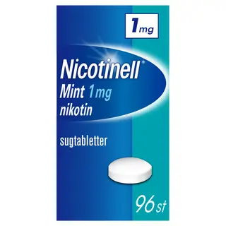 Produktfoto för Nicotinell Mint komprimerad sugtablett 1 mg 96 st
