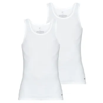 Bild 1 för Nike 2P Essential Cotton Tank Top Vit bomull Small Herr