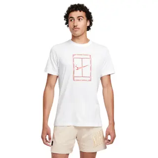 Produktfoto för Nike Court Dri-FIT Heritage T-shirt White