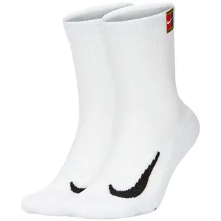 Produktfoto för Nike Court Multiplier Cushioned Crew Socks 2-Pack White