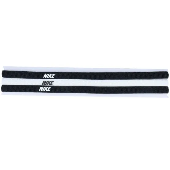 Bild 1 för NIKE ELASTIC HEADBANDS 2.0 3 PK BLACK/WHITE/BLACK