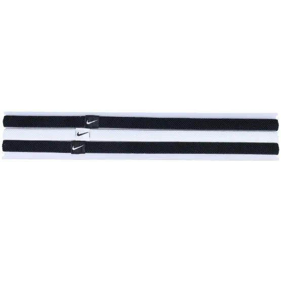 Bild 2 för NIKE ELASTIC HEADBANDS 2.0 3 PK BLACK/WHITE/BLACK