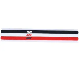 Produktfoto för NIKE ELASTIC HEADBANDS 2.0 3 PK BLACK/WHITE/UNIVERSITY RED