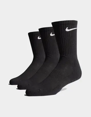Produktfoto för Nike Everyday Crew Strumpor 3-pack Svart