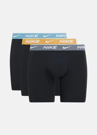 Produktfoto för Nike Kalsonger 3P Everyday Essentials Cotton Stretch Boxer Grå/Blå bomull Medium Herr