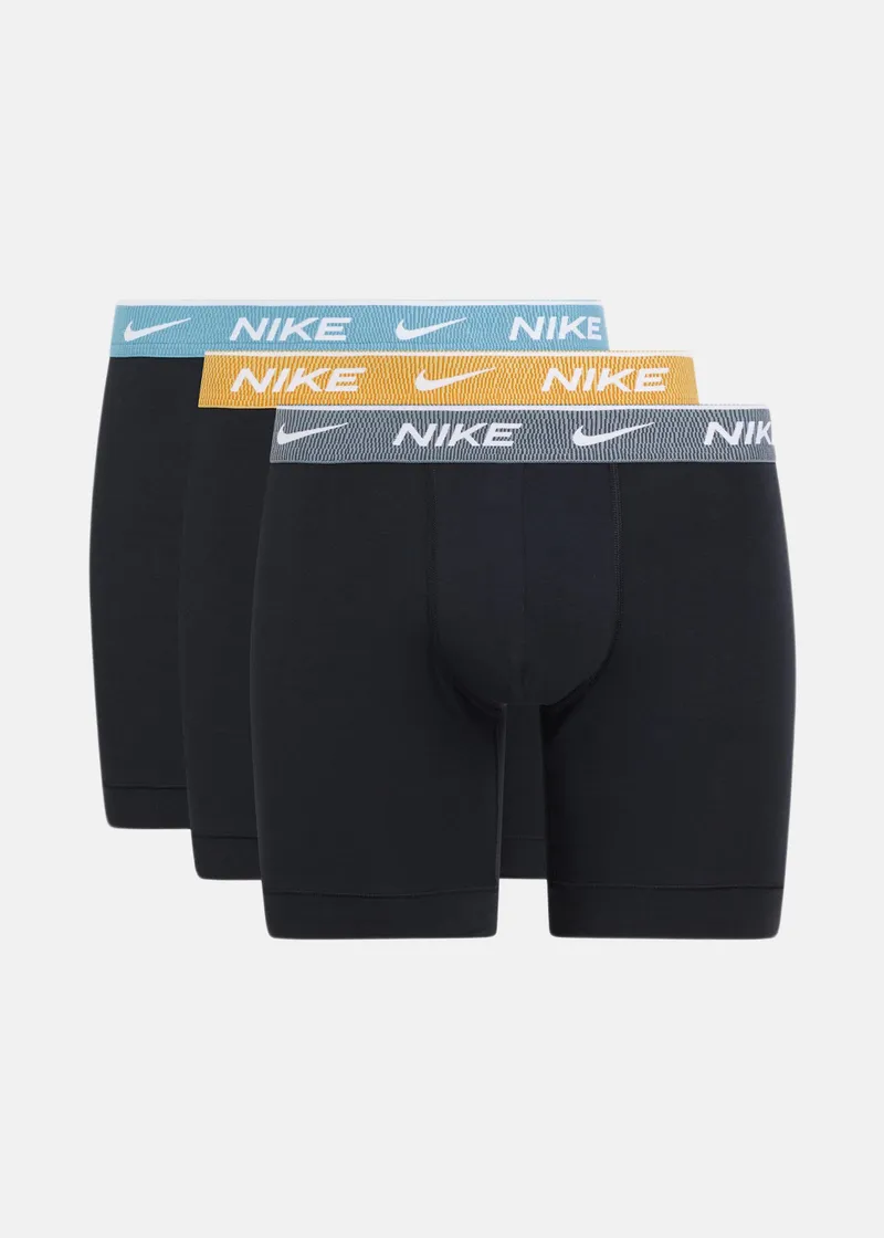 Bild 1 för Nike Kalsonger 3P Everyday Essentials Cotton Stretch Boxer Grå/Blå bomull Small Herr