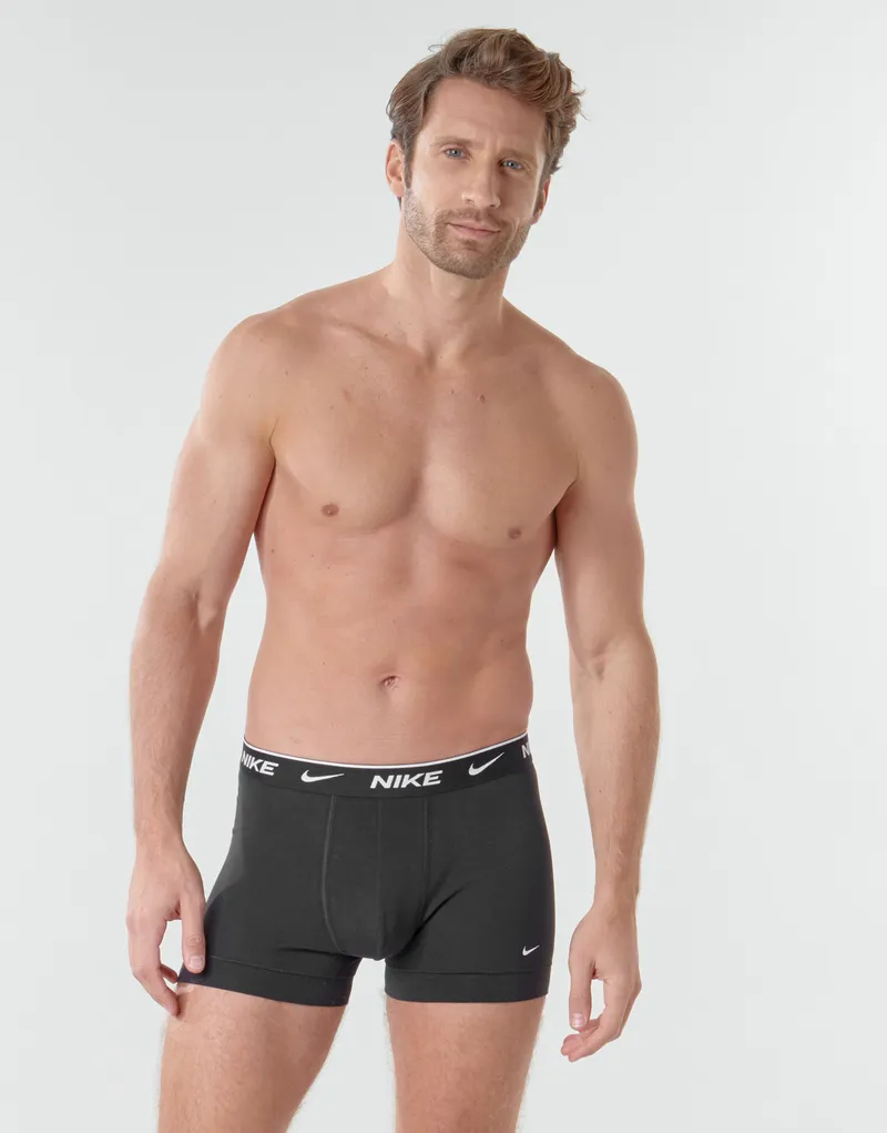 Bild 3 för Nike Kalsonger 3P Everyday Essentials Cotton Stretch Trunk Svart/Grå bomull Small Herr