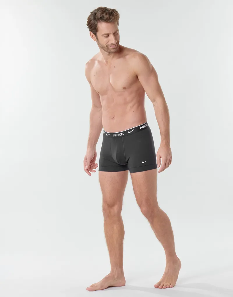 Bild 4 för Nike Kalsonger 3P Everyday Essentials Cotton Stretch Trunk Svart/Grå bomull Small Herr