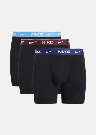 Produktfoto för Nike Kalsonger 6P Everyday Essentials Cotton Stretch Boxer Svart/brun bomull Small Herr