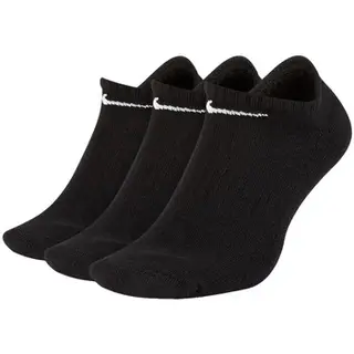 Produktfoto för Nike Training No-Show, Hälsockor, Svart, Vuxen, Unisex, White, 34-38