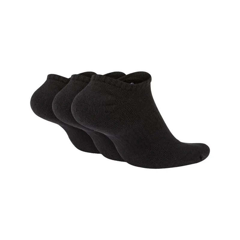 Bild 3 för Nike Training No-Show, Hälsockor, Svart, Vuxen, Unisex, White, 34-38