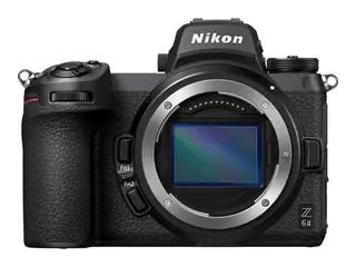 Produktfoto för Nikon Z 6II, 24,5 MP, 6048 x 4024 pixlar, CMOS, 4K Ultra HD, Pekskärm, Svart