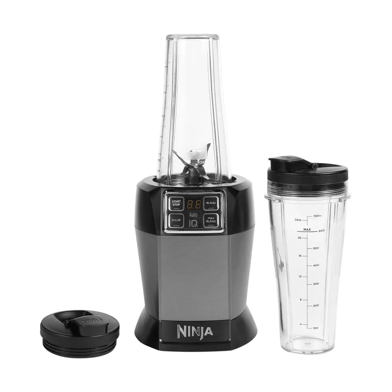 Alternativ bild 0 för Ninja BN495, 0,7 l, Pulsfunktion, Iskrossning, 1,5 m, 1000 W, Antracit, Svart, Grå