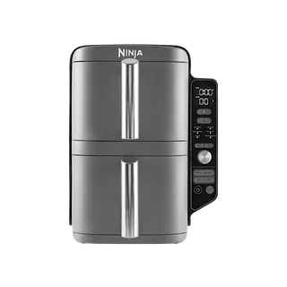 Produktfoto för Ninja SL400EU, Varmluftsfritös, 9,5 l, Dubbel, Svart, Grå, Knappar, Rotations-, 0,8 m