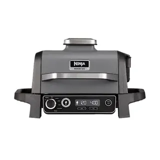 Produktfoto för Ninja Woodfire Outdoor Grill, Svart, Metall, Plast, Rostfritt stål, Rektangulär, stekbord, 1 zone(s), 260 ° C