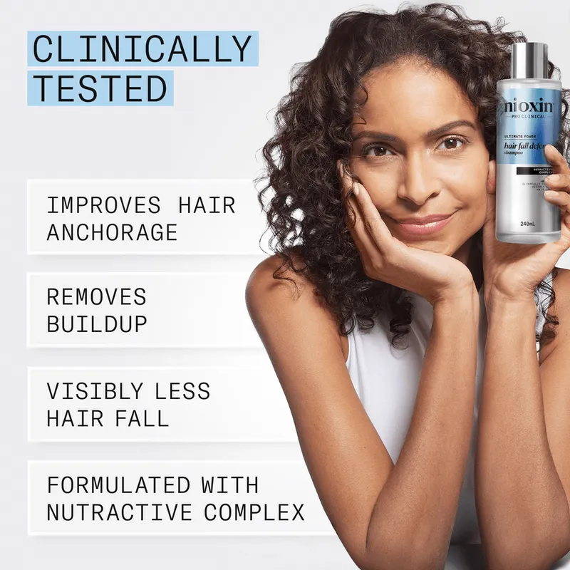 Bild 3 för Nioxin Hair Fall Defense Shampoo 240 ml