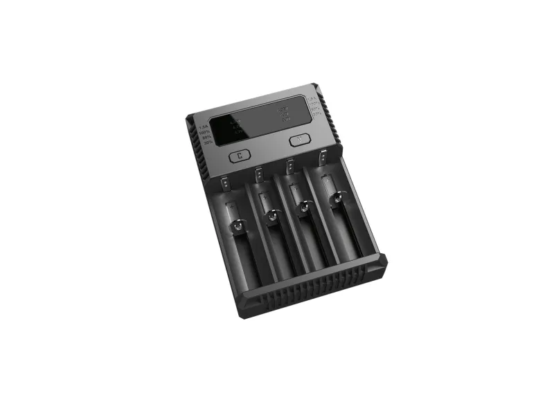 Alternativ bild 0 för Nitecore NEW i4, Litiumjärnfosfat (LiFePo4), Litium-Ion (Li-Ion), Nickel-metallhydrid (NiMH), AA, AAA, AAAA, C, D