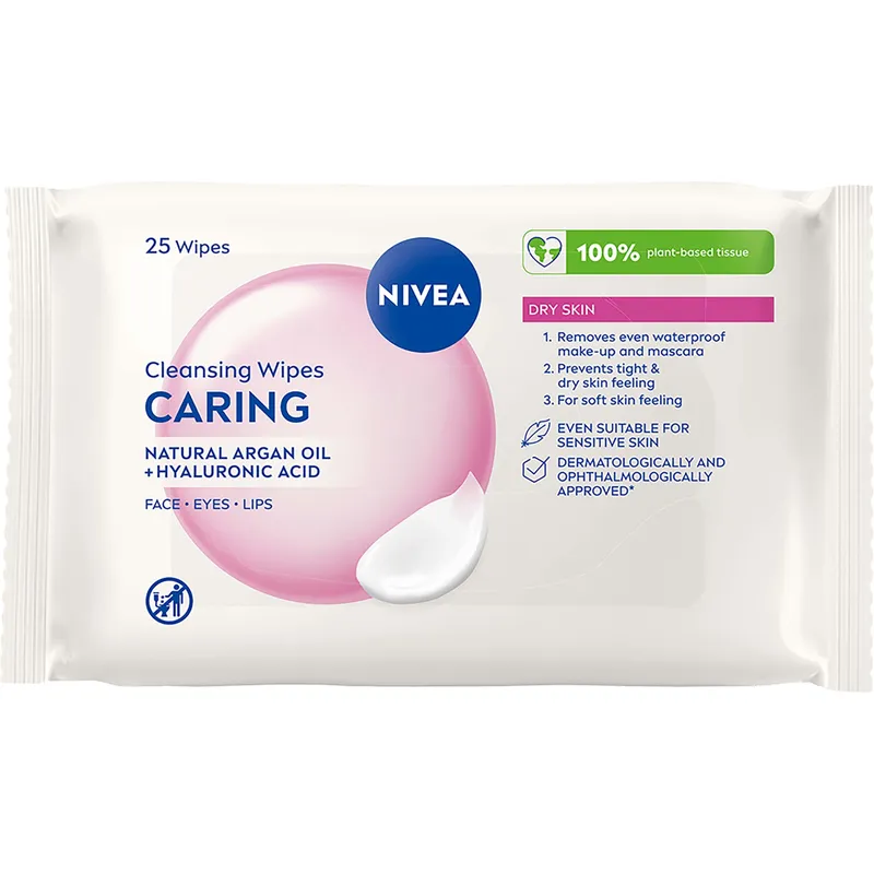 Bild 1 för NIVEA Ansiktsservetter Gentle Cleansing Wipes 25 st