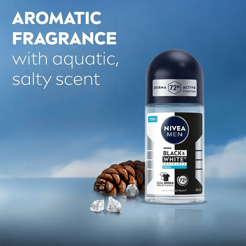 Bild 6 för NIVEA Black & White Fresh Roll On 50 ml