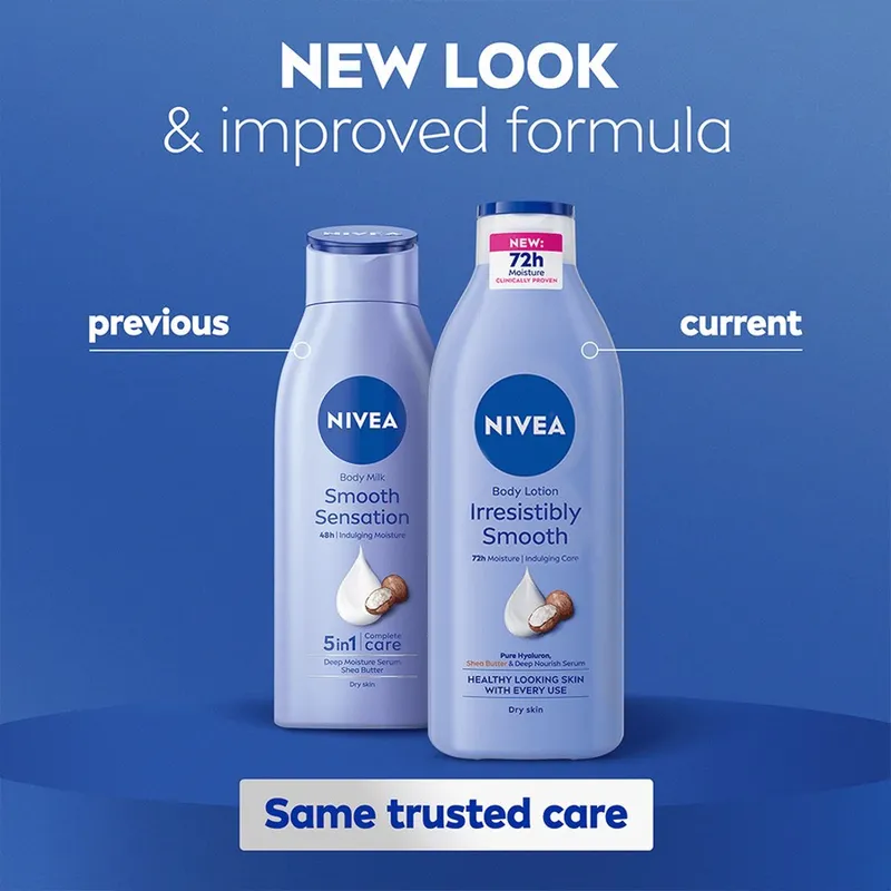 Bild 7 för NIVEA Body Lotion Irresistibly Smooth 250 ml