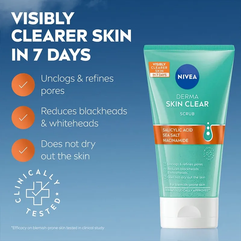 Bild 2 för NIVEA Derma Activate Scrub 150 ml