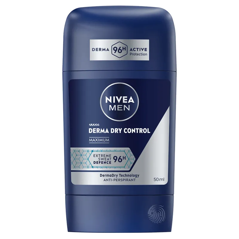 Bild 1 för NIVEA Derma Dry Control Maximum Stick For Men 50 ml